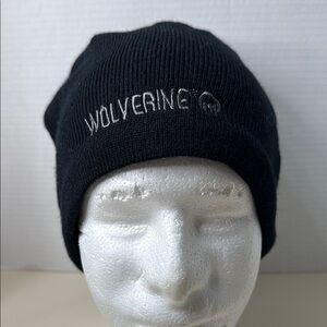 Wolverine Men’s Black Knit Beanie Soft Embroidered Logo